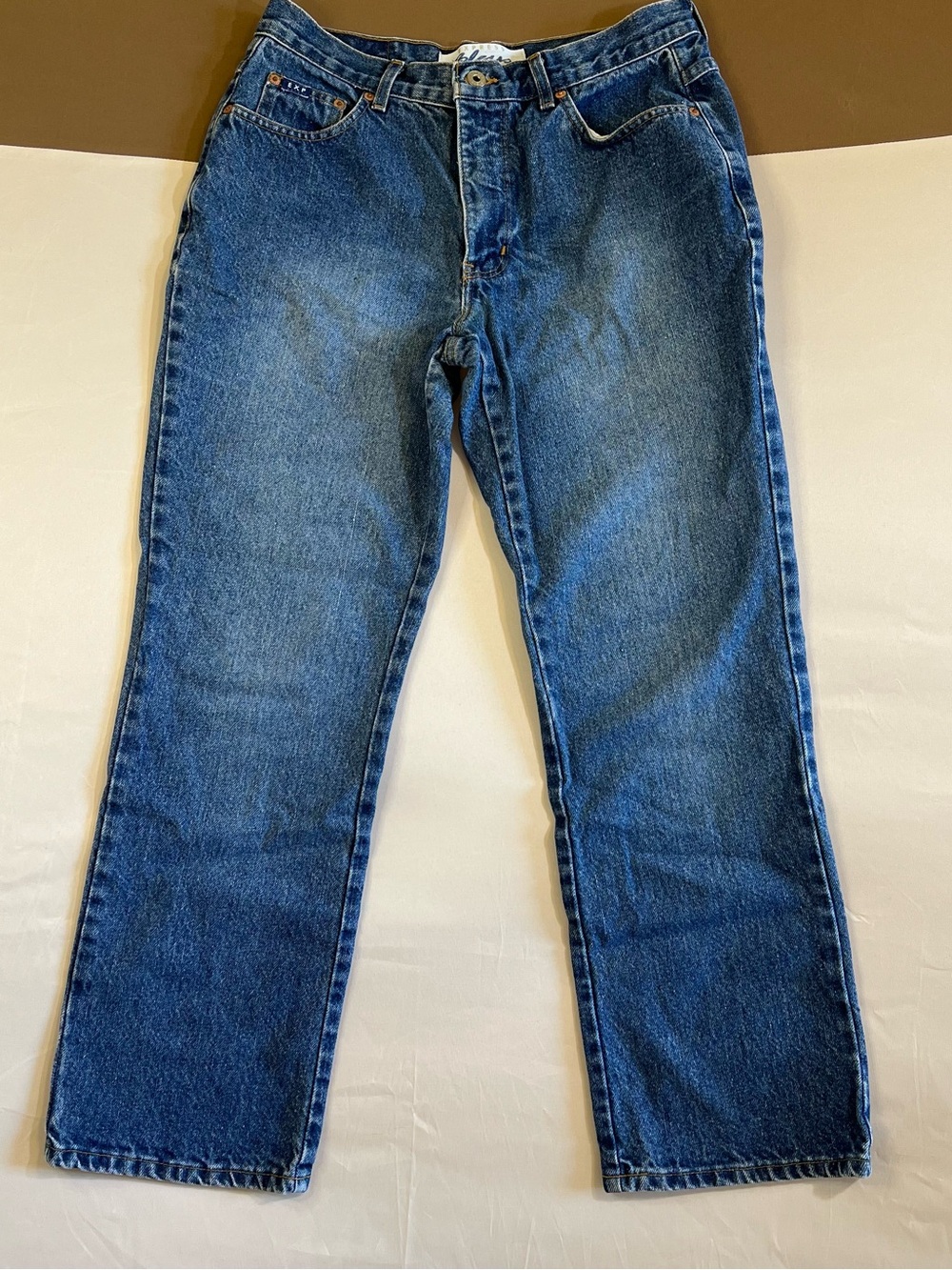 Classic Women's Boot Cut Jeans in Blue Denim